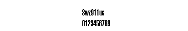 Fuente Swz911uc.ttf