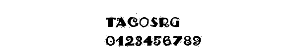 Fuente TACOSRG_.TTF