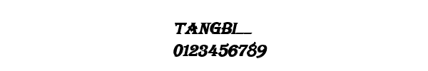 Fuente TANGBI__.TTF