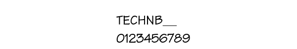 Fuente TECHNB__.TTF