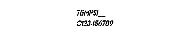 Fuente TEMPSI__.TTF