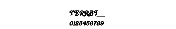 Fuente TERRBI__.TTF