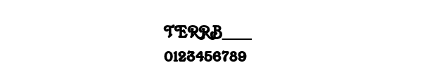 Fuente TERRB___.TTF