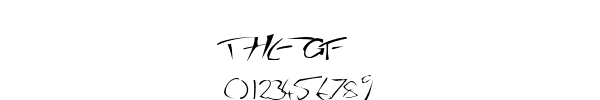 Fuente THEGF.TTF