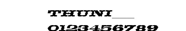 Fuente THUNI___.TTF