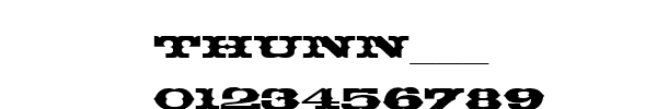 Fuente THUNN___.TTF