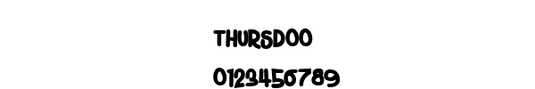 Fuente THURSDOO.TTF