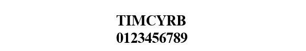 Fuente TIMCYRB.TTF