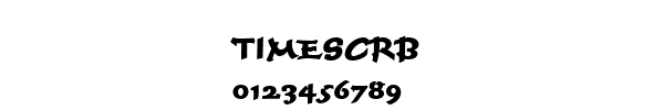 Fuente TIMESCRB.TTF