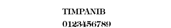 Fuente TIMPANIB.TTF