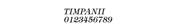 Fuente TIMPANII.TTF