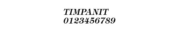 Fuente TIMPANIT.TTF