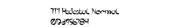 Fuente TM Pedestal Normal.TTF