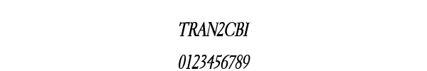 Fuente TRAN2CBI.TTF