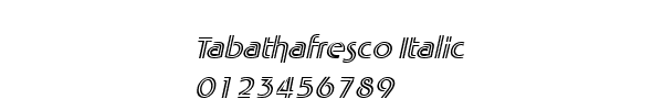 Fuente Tabathafresco Italic.ttf
