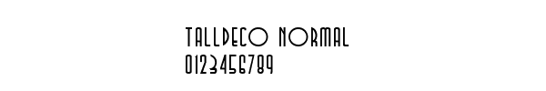 Fuente TallDeco Normal.ttf