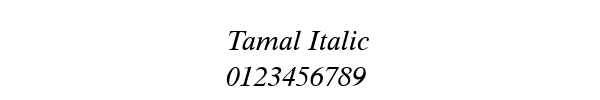 Fuente Tamal Italic.ttf