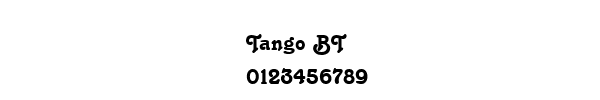 Fuente Tango BT.ttf