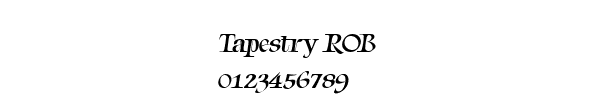 Fuente Tapestry ROB.ttf