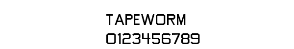 Fuente Tapeworm.ttf