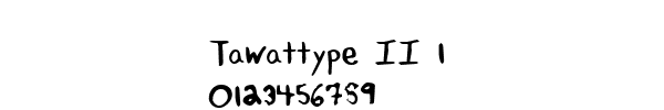 Fuente Tawattype II 1.ttf