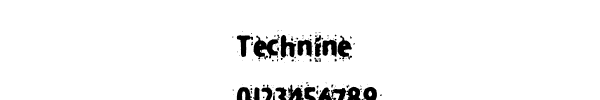 Fuente Technine.ttf