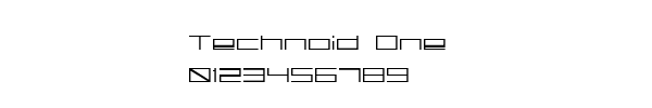 Fuente Technoid One.ttf