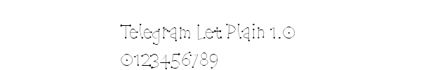 Fuente Telegram Let Plain 1.0.ttf