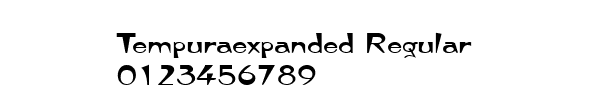 Fuente Tempuraexpanded Regular.ttf
