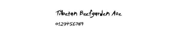 Fuente Tibetan Beefgarden Aoe.ttf