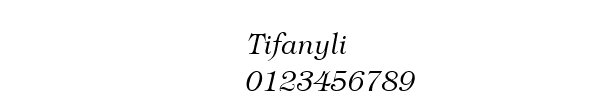 Fuente Tifanyli.ttf