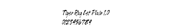 Fuente Tiger Rag Let Plain 1.0.ttf