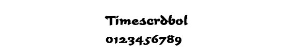 Fuente Timescrdbol.ttf