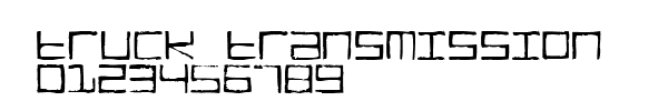 Fuente Truck Transmission.ttf