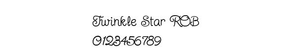 Fuente Twinkle Star ROB.ttf