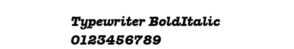 Fuente Typewriter BoldItalic.ttf