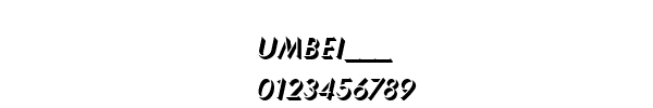 Fuente UMBEI___.TTF