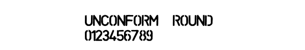 Fuente UNCONFORM  ROUND.ttf