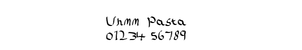 Fuente Uhmm Pasta.ttf