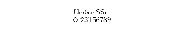Fuente Umber SSi.ttf