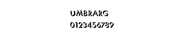 Fuente UmbraRg.ttf