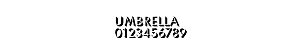 Fuente Umbrella.ttf