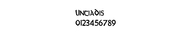 Fuente UnciaDis.ttf