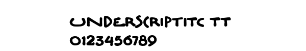 Fuente UnderscriptITC TT.TTF