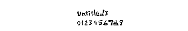 Fuente Untitled3.ttf