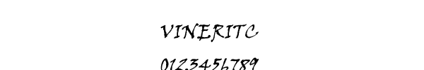 Fuente VINERITC.TTF