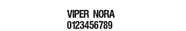 Fuente VIPER NORA.ttf
