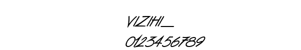 Fuente VIZIHI__.TTF
