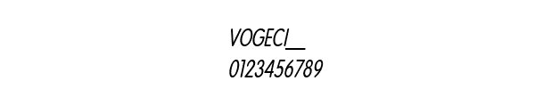 Fuente VOGECI__.TTF