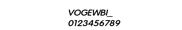Fuente VOGEWBI_.TTF